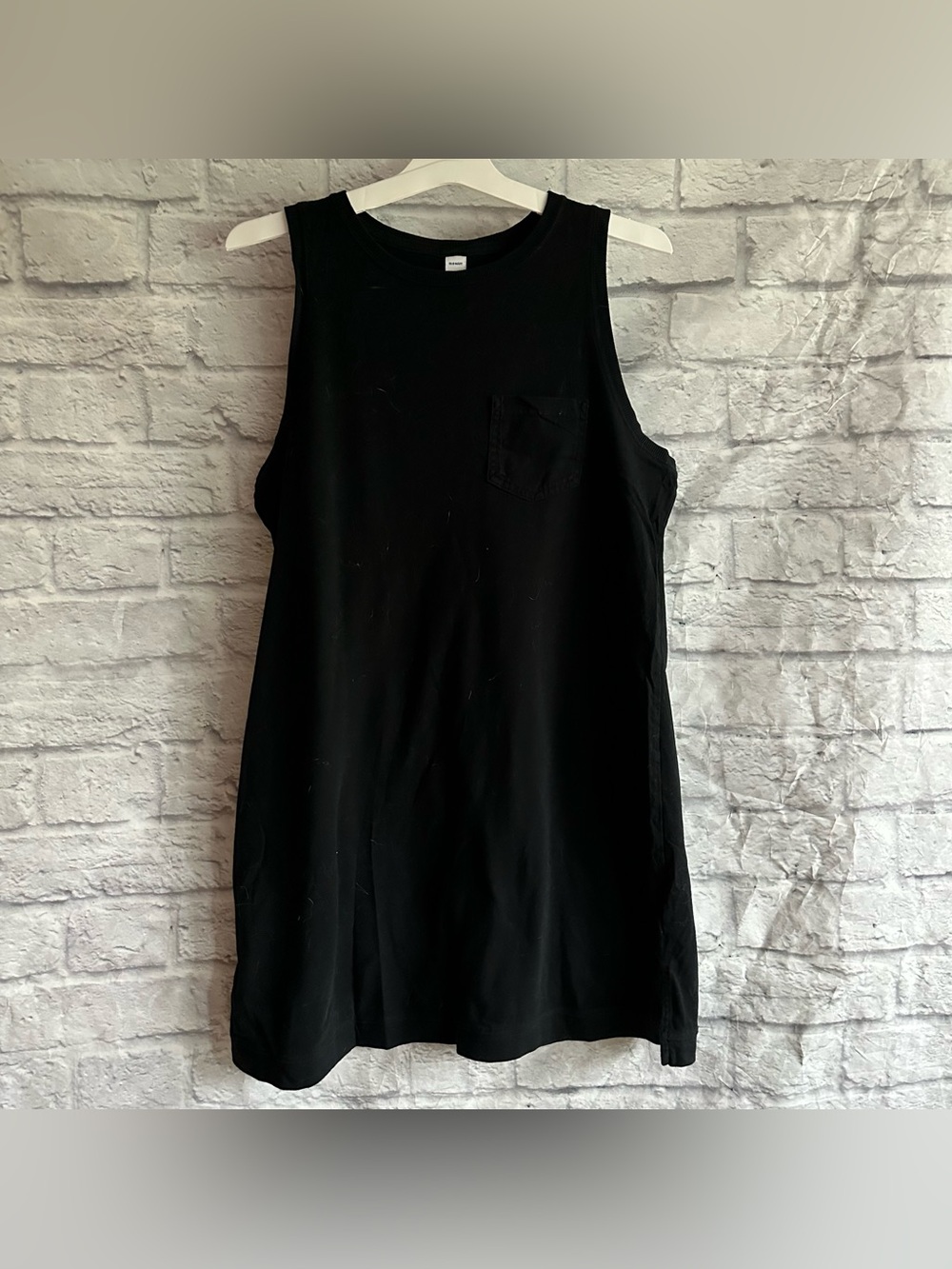 PREOWNED OLD NAVY BLACK TANK DRESS WOMENS SIZE LARGE L